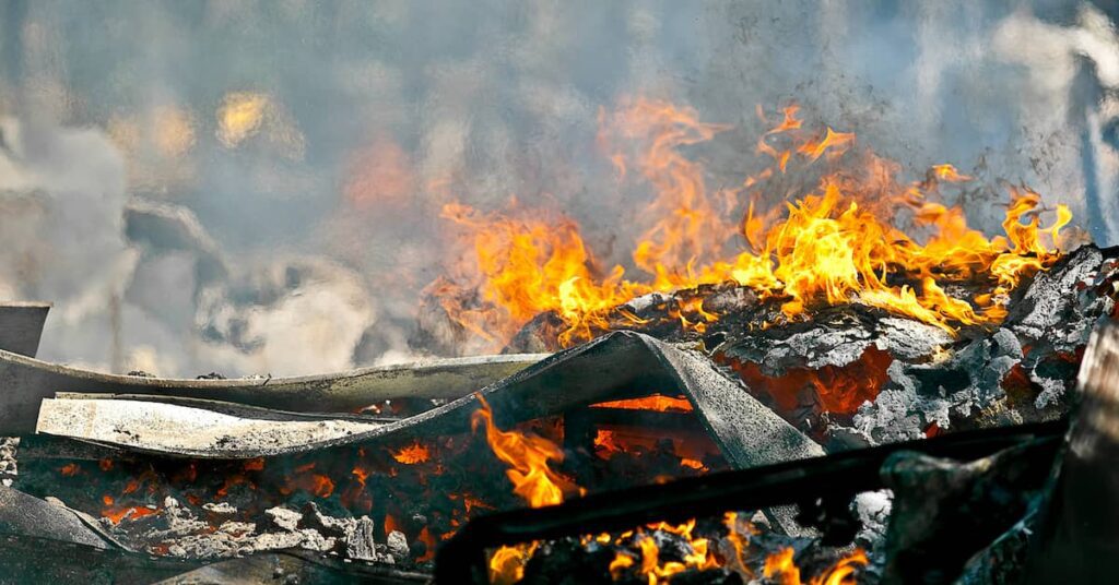 burning debris | Oliver Law Firm