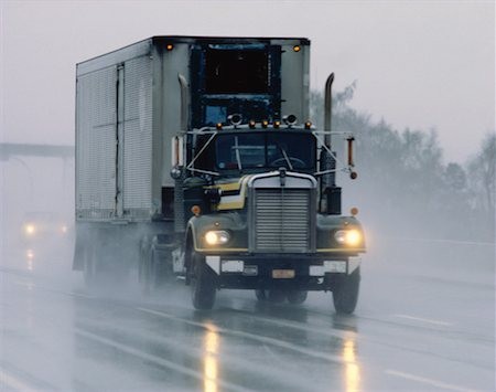 TRUCK IN RAIN