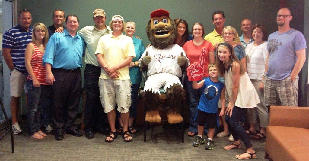 Oliver Law Firm team attends a night at the ballpark