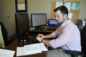 Geoff at Desk