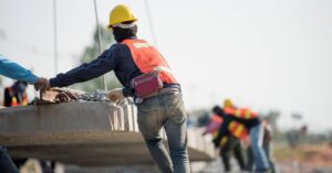 construction worker at a job site | Oliver Law Firm
